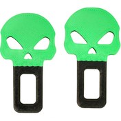 Resim Sekovlog59 Fosforlu Kafatası Desenli ve Plastik Toka (2 Adet ) 