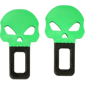 Resim Sekovlog59 Fosforlu Kafatası Desenli ve Plastik Toka (2 Adet ) 