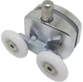 Resim Tekerlek Duşakabin Tekerleği Alt Cam Rulman Krom Teker 23 mm 