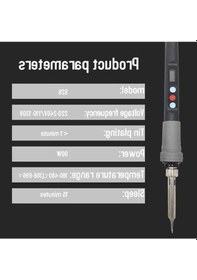 Resim Fortunelane 90w Akıllı Sıcaklık Demiri, 180-480 C, Dijital Gösterge, Ab Fiti 220-240v 