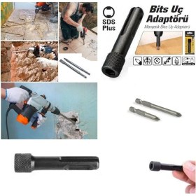 Resim Beton Kırma Delme Raspalama Için Sds Plus Hilti Uç Seti Bits Adaptörlü Keski Murc Uç Takımı 