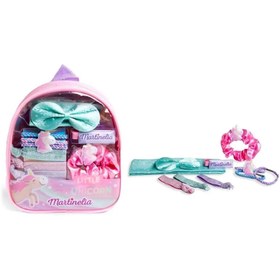 Resim Martinelia Lıttle Unicorn Kız Çocuk Pembe Sırt Çantalı Toka Seti 80083 