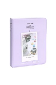 Resim Fujifilm Instax mini 12 Lila Fotoğraf Makinesi-10'lu Film-Kıskaçlı Stand-PVC Albüm ve Simli Pleksi Kılıf Seti 