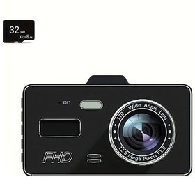 Resim Dashanshop 1080p Hd 3 Inç Araç Kamerası Single Lens 32g Memory Card Geniş Açı Gece Görüşlü Siyah Fhd 360 Dönebilir Emniyetli Yapışkanlı Tasarım 