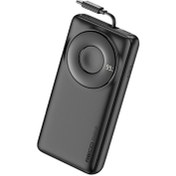 Resim Recci RPB-P72 Hızlı Şarj Özellikli Type-C Kablolu Powerbank 65W 20.000mAh Siyah 