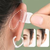 Resim 12 Adet/2 Yaprak Görünmez Elf Kulak Stickerları - Hipoalerjenik Şeffaf Kulak Desteği, Rol Oyunu ve Yüz Kontür Düzeltme için, Rahat Yapışkan Geçici Kulak Geliştiriciler, Kostüm Tasarımlarına Uygun, Cilt Dostu Malzeme, Makyaj Sanatçıları İçin 