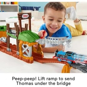Resim Thomas & Frıends ve Arkadaşları Yürüyen Köprü Tren Seti, Okul Öncesi Çağdaki Çocuklar Için Motorlu Tren Içeren Oyun Seti GHK84 