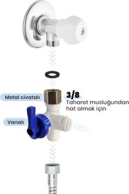 Resim Prolite Store Su Arıtma Şebeke Giriş Baglantı 3/8 Mini Küresel Vana 