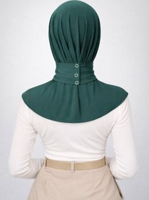 Resim Les Bonnes Pratik Çıt çıtlı şal tak çık hazır şal, ,şal görünümlü hazır pratik geçmeli tesettür hijab havuz şal 