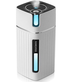 Resim Mufunye 300ml Araba Sis Nemlendirici Difüzör Taşınabilir Renkli Gece Lambası Sessiz Nemlendirici Esansiyel Yağ Difüzörü Serin Masaüstü Usb Güç Kaynaklı Nemlendirici Ev Seyahat Ofis İçin A 