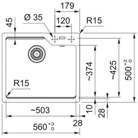 Resim Franke - Urban Ubg 610-56 Sahara Granit Eviye - 114.0686.791 Granit 