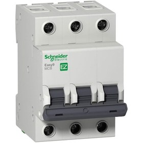 Resim Schneider Electric Easy9 Mcb Ez9F56310 10A Sigorta (3P, 6Ka, C Eğrisi) 