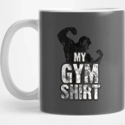 Resim Pixxa Spor Salonu T-Shirt'üm Kupa Bardak 