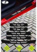 Resim Lada Volga Kapı Ve Bagaj Eşiği Koruyucu Karbon Folyo Çizik Önleyici Sticker Seti Volga Yazılı 