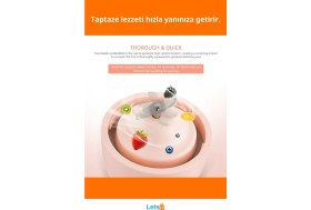 Resim Letsii Taşınabilir Şarj Edilebilir Meyve Sıkacağı Kablosuz, Kompakt ve Hızlı 