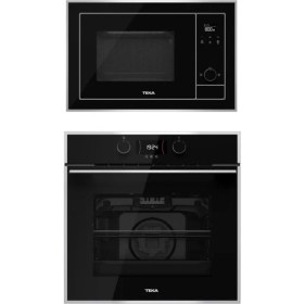 Resim Teka Siyah Set (Hlb 840 Ss Ankastre Fırın -Ml 820 Bıs Ankastre Mikrodalga Fırın) 