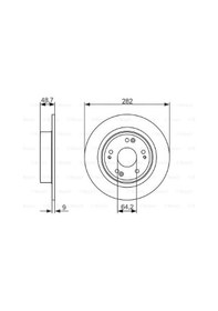 Resim Honda Accord 2.0 2007-2015 Bosch Arka Disk 2 Adet 