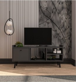 Resim Leo Tv Ünitesi Antrasit Televizyon Konsolu 140 Cm Ekonomik Modül 