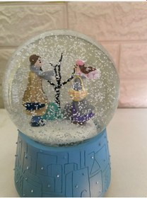 Resim Işıklı Müzikli Kar Küresi Romantik Kar Küresi 15x10 Cm 