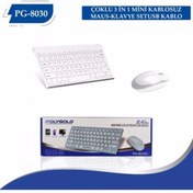 Resim Polygold Pg-8030 Kablosuz White Klavye 