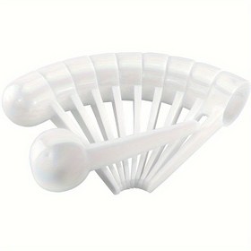 Resim 10 adet Uzun Saplı Ölçüm Kaşığı - Dayanıklı Plastik, Kahve, Evcil Hayvan Maması, Tahıllar, Proteinler, Baharatlar için İdeal - Temel Mutfak Gereçleri 