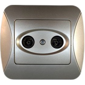 Resim Dmr Riva Silver gümüş-gri Tv-r Prizi 