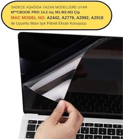 Resim McStorey MacBook Pro 14.2 inç M2 M3 M4 M5 Uyumlu Parlak Anti Scratch Ekran Koruyucu Retina Net Görüntü Cam Hissi Touch ID Şeffaf 