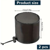 Resim Meridiangoods 6 Inç Bitki Çadırı Havalandırma Kapağı Filtresi 2 Adet Esnek Bantlı 