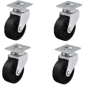 Resim 4 Adet Hts Döner Tablalı Mobilya Tekeri Tekerlek Çap : 49 Mm Kod : 311 
