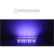 Resim Aubyhe 22cm Avrupa Standartlı Led Akvaryum Klips Lambası - Mavi+beyaz Işık, Deniz Görünümü, 180 Dönebilen Su Bitkileri Ve Balık Aydınlatması 