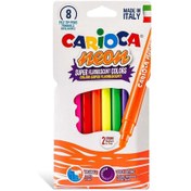 Resim Nessiworld Carioca Fosforlu Yıkanabilir Keçeli Boya Kalemi 8'li 