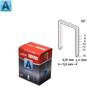 Resim Novus A Tip 53/6mm Zımba Teli 5000 Li Paket 