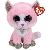 Resim Ty Beanie Boo Fiona Pembe Kedi 24 cm. 