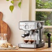 Resim Karaca Coffee Art 1353 Süt Köpürtücülü 20 Bar Basınçlı Espresso, Latte Cappuccino Americano Makinesi 
