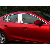 Resim Mazda 3 Sedan 2014-2018 Krom Kapı Direk Aksesuarı 6 Parça P.Çelik 