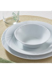 Resim Güral Soprano 18 Parça 6 Kişilik Rölyefli Yemek Takımı 4858621 