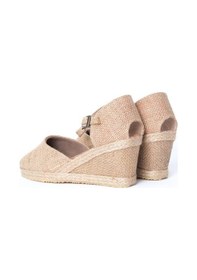 Resim Star Tombis Gerçek Elişi Hasırlı Keten Espadril Dolgu Topuk Handmade Hasır 