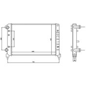 Resim ORIS MFI262023 Radyatör Doblo-Doblo Cargo 1.4 10/05 1.6-1.9D 01 Mek Ac Al/Pl/Brz 61766 