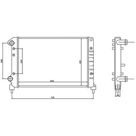 Resim ORIS MFI262023 Radyatör Doblo-Doblo Cargo 1.4 10/05 1.6-1.9D 01 Mek Ac Al/Pl/Brz 61766 