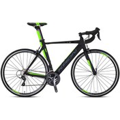 Resim Kron RC 2000 28’ 56cm 16 Vites Kaliper Yol Bisikleti Mat Siyah Neon Sarı Füme 