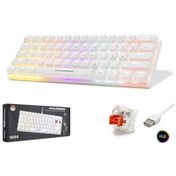 Resim Hadron G508R Kablolu Oyuncu Mini Klavye Mekanik Red Switch Rgb Q Beyaz 