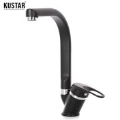 Resim Krom Tyal Siyah Aç Kapa Mutfak Eviye Bataryası 