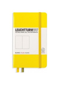 Resim Leuchtturm1917 Not Defteri Cep Boy A6 , Sert Kapak, 187 Numaralandırılmış Sayfa, Çizgili, Limon Sarı 