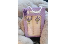 Resim Mor Nakışlı Waffle Peçete Seti, 45X60 Cm, Şık ve Kullanışlı Mutfak Havlusu Çift. 