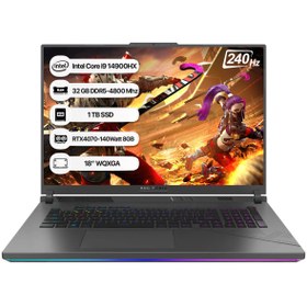 Resim ROG Strix G18 G814JIR-N6062 Intel i9 14900HX 32GB 1TB SSD RTX 4070 Dos 18 240Hz WQXGA Asus