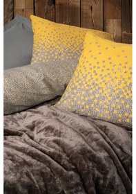 Resim Cotton Box Oyster Battaniyeli Çift Kişilik Nevresim Takımı Kahve 