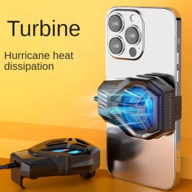 Resim Fibaks S10 Profesyonel Gaming Telefon Soğutucu Fan - Hızlı ve Sessiz Radyatör, Type-C, Klipsli Tasarım 