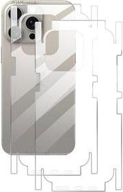 Resim İphone 15 Pro Şeffaf Kaplama Arka ve Yan Çerceve Full Body Esnek Kasa Koruyucu hydrojel Çizilmez 