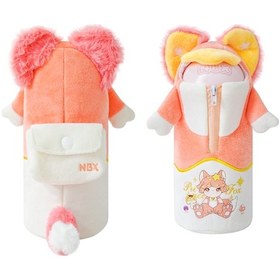 Resim Teltree Sevimli Tilki Desenli Nbx-m15 Peluş Kalem Kutusu - 4 Farklı Çizim Seçeneği 