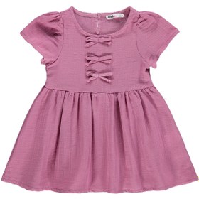 Resim Civil Girls Fiyonklu 2-5 Yaş Elbise - Pembe - Gül Kurusu / 5-6 Yaş 